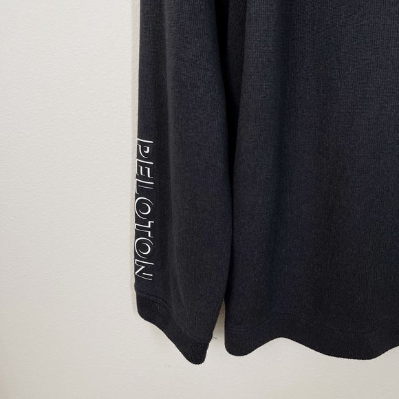 Rhone Peloton Commuter 1/4 Zip Mens Size XL Sweater Pullover Black Gray - Picture 7 of 10